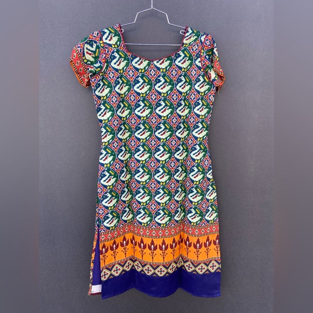 Indian Style Embroidered Dress - Picture 3 of 5